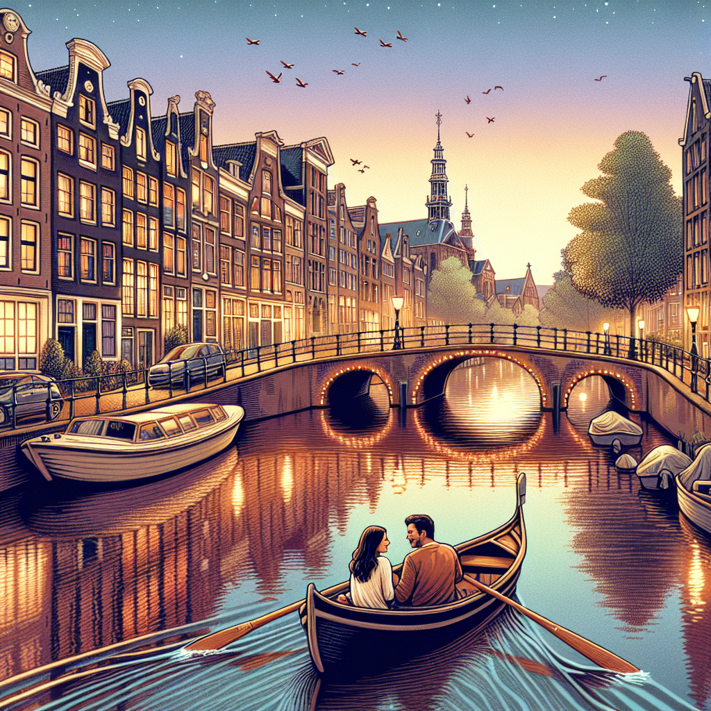 Amsterdam Kanallarında Romantik Bir Gezinti